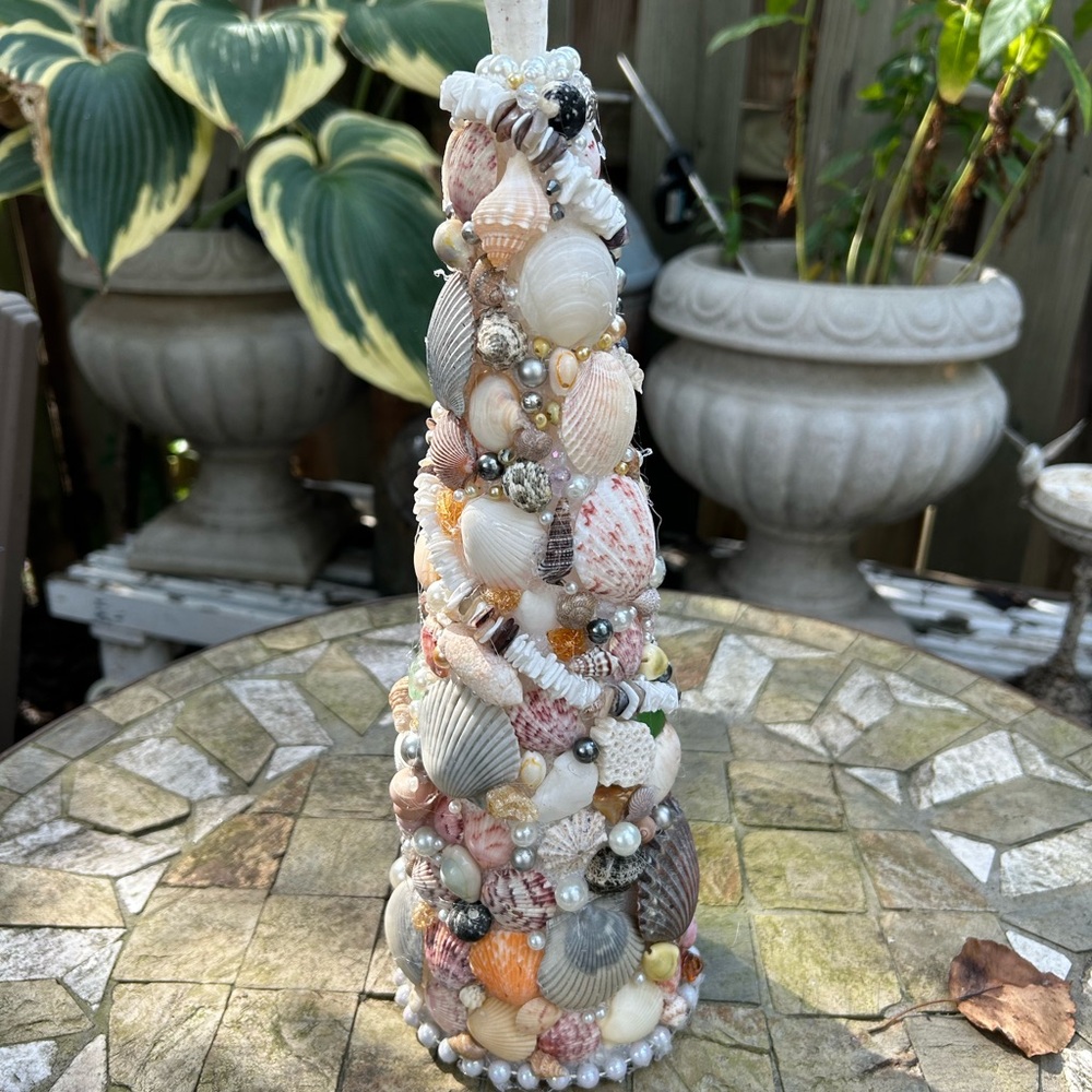 COPY - Handmade seashell tree!  Beach decor!